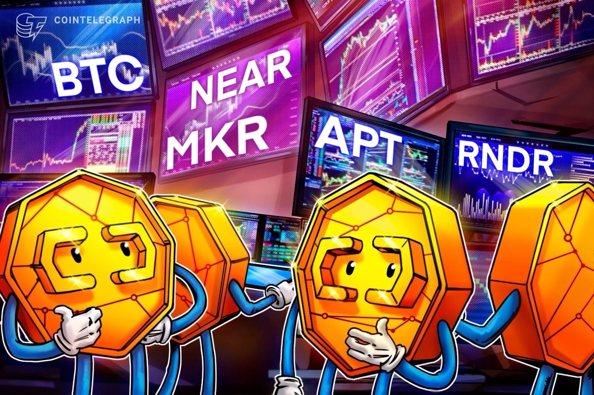 Bitcoin price consolidation preps NEAR, APT, RNDR and MKR for more upside